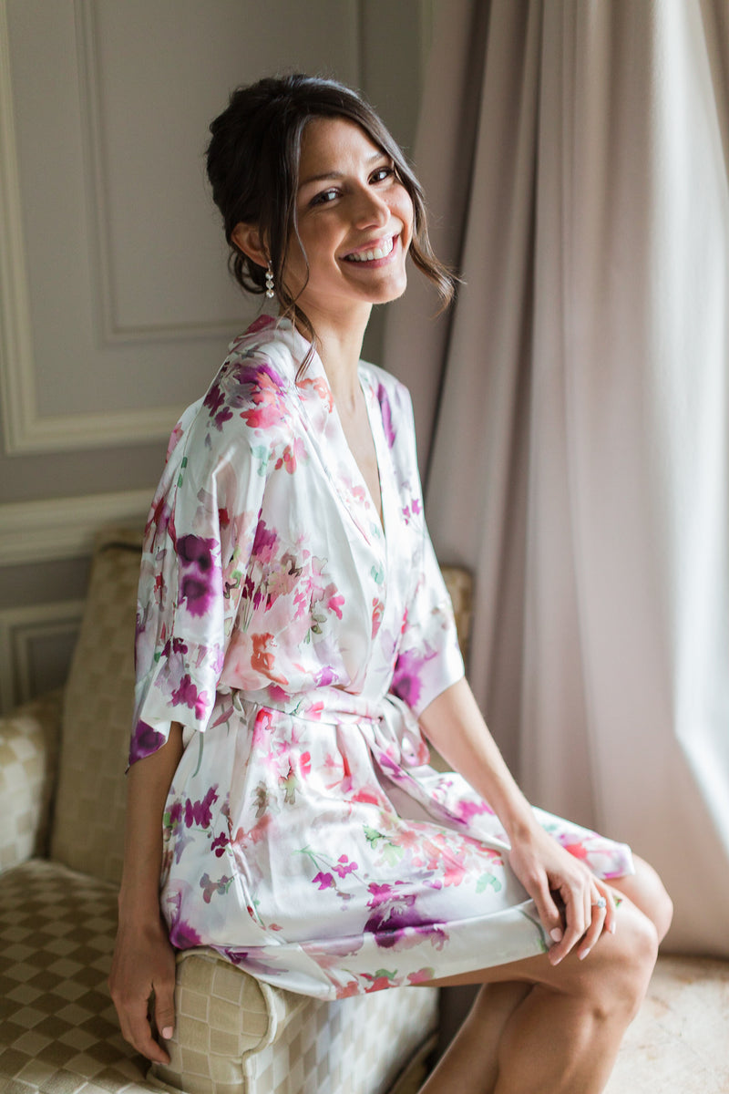 Pure Silk Robe - 100% Mulberry by Silk Works London